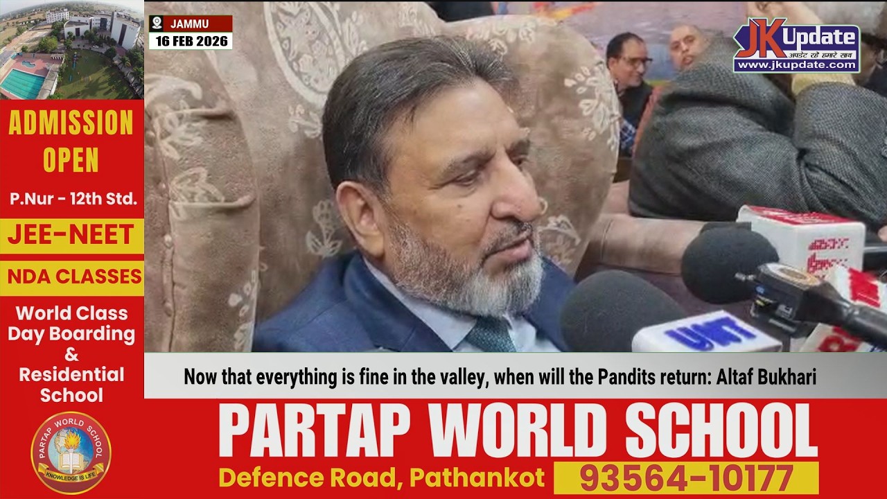 Now that everything is fine in the valley, when will the Pandits return: Altaf Bukhari