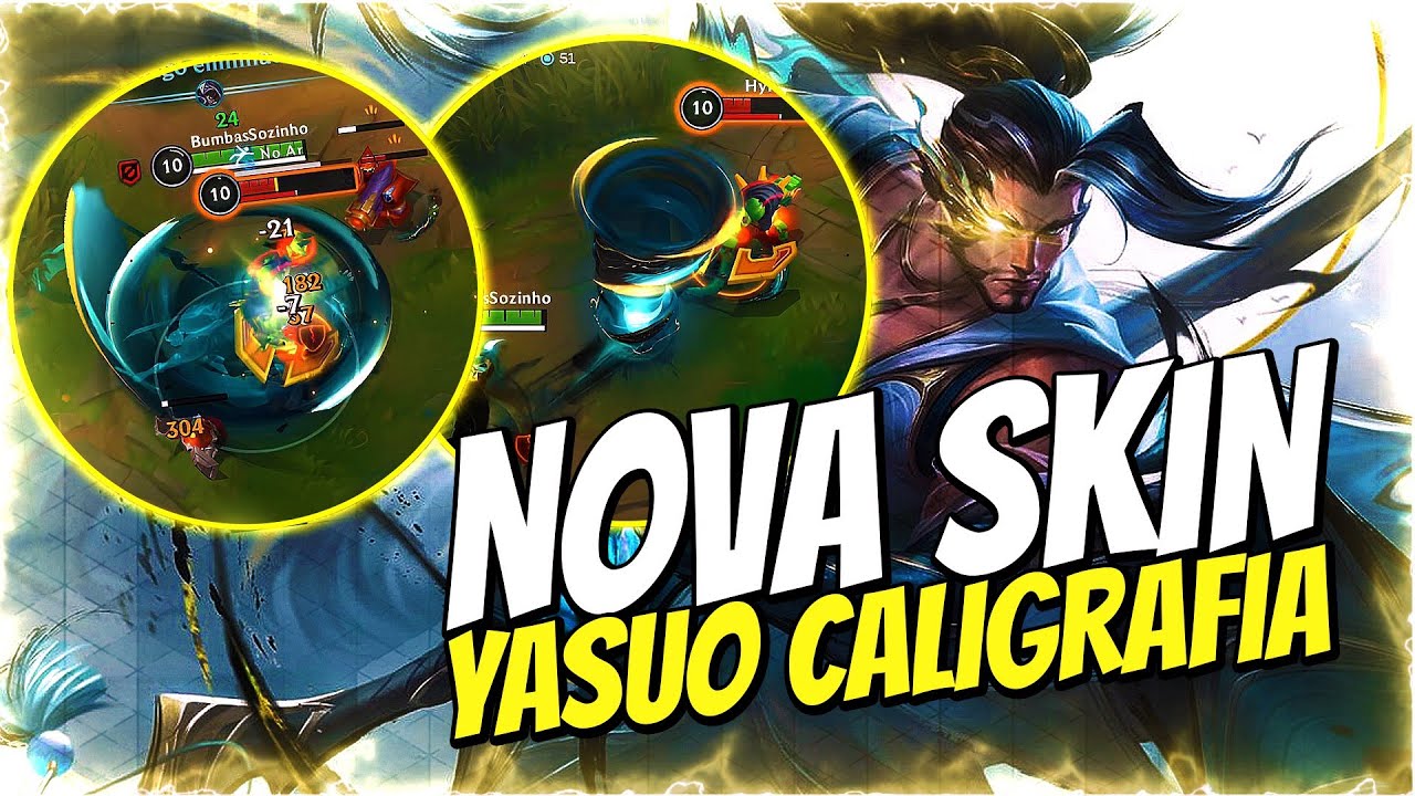 TESTANDO A NOVA SKIN YASUO CALIGRAFIA |GAMEPLAY CONTRA RENEKTON - LOL WILD RIFT
