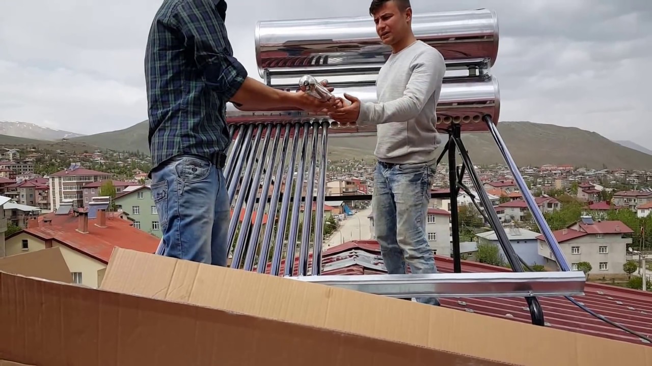 Güneş Enerjisi Su Isıtma #1 ( İlk montaj )