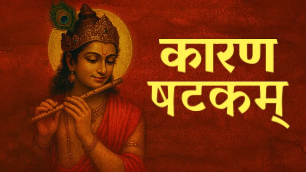 Most Powerful & Auspicious KRISHNA MANTRA | KAARAN SHATAKAM | कारण षटकम् | #krishna #bhajan