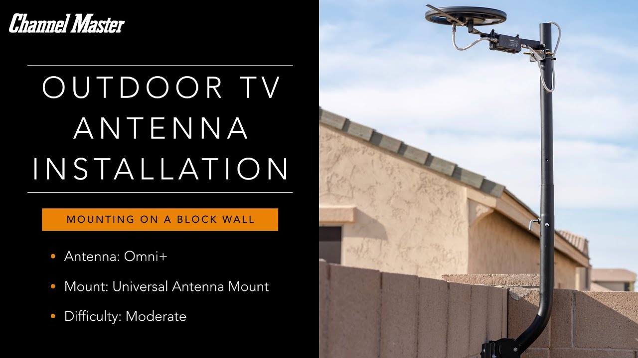 Outdoor Antenna Installation on a Block Wall | Channel Master