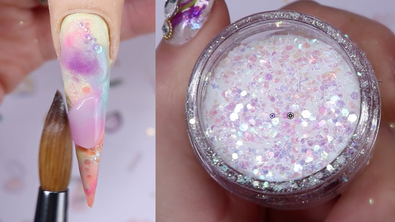 💜✨ NAIL COMPILATION  💙 LONG ACRYLIC NAIL DESIGN IDEAS - TO MUSIC / SATISFYING
