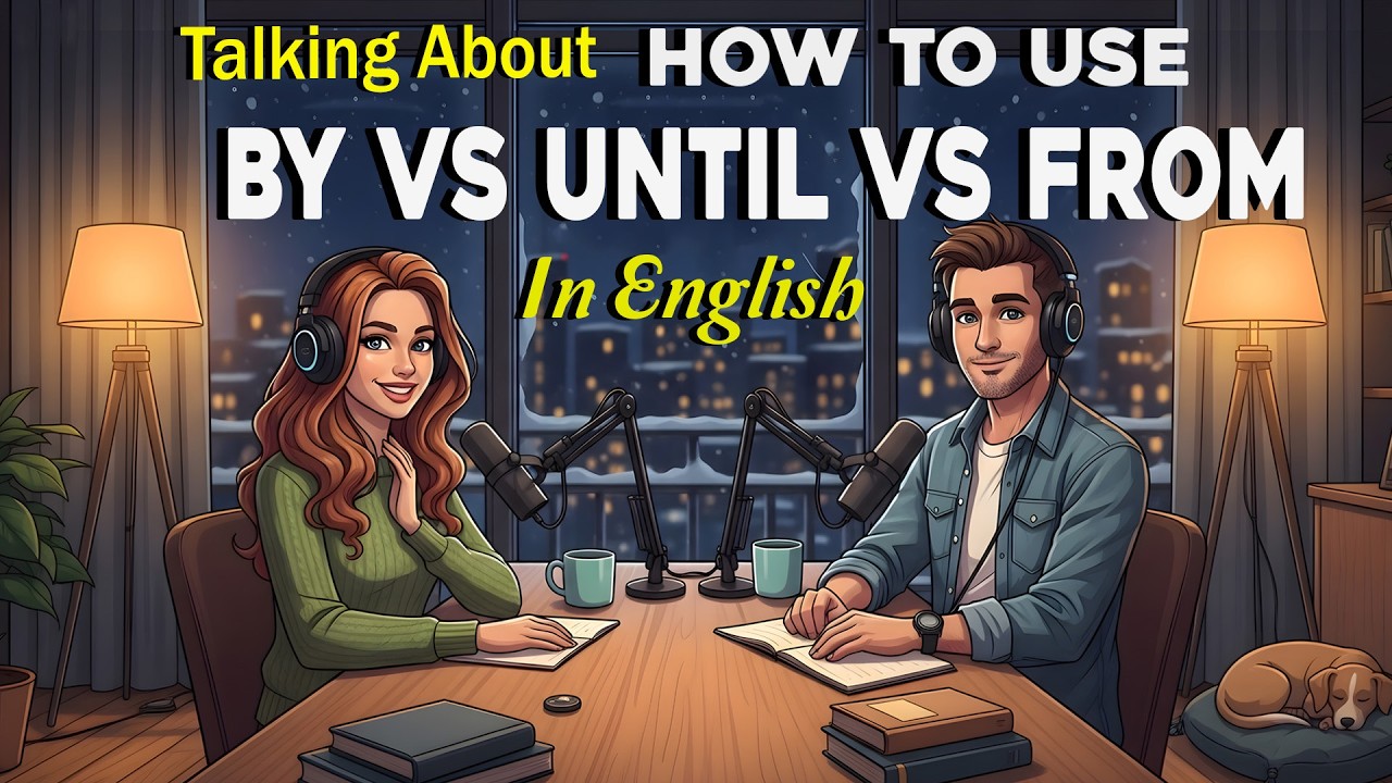 How to use By vs Until vs from in English | Easy English Conversation Practice