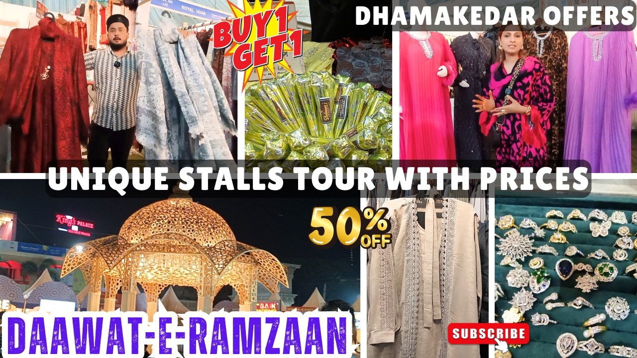 Daawat-e-Ramzaan 2026 | Buy 1 Get 1 Free | Unique Stalls Tour With Prices | Hyderabad #viral #fyp
