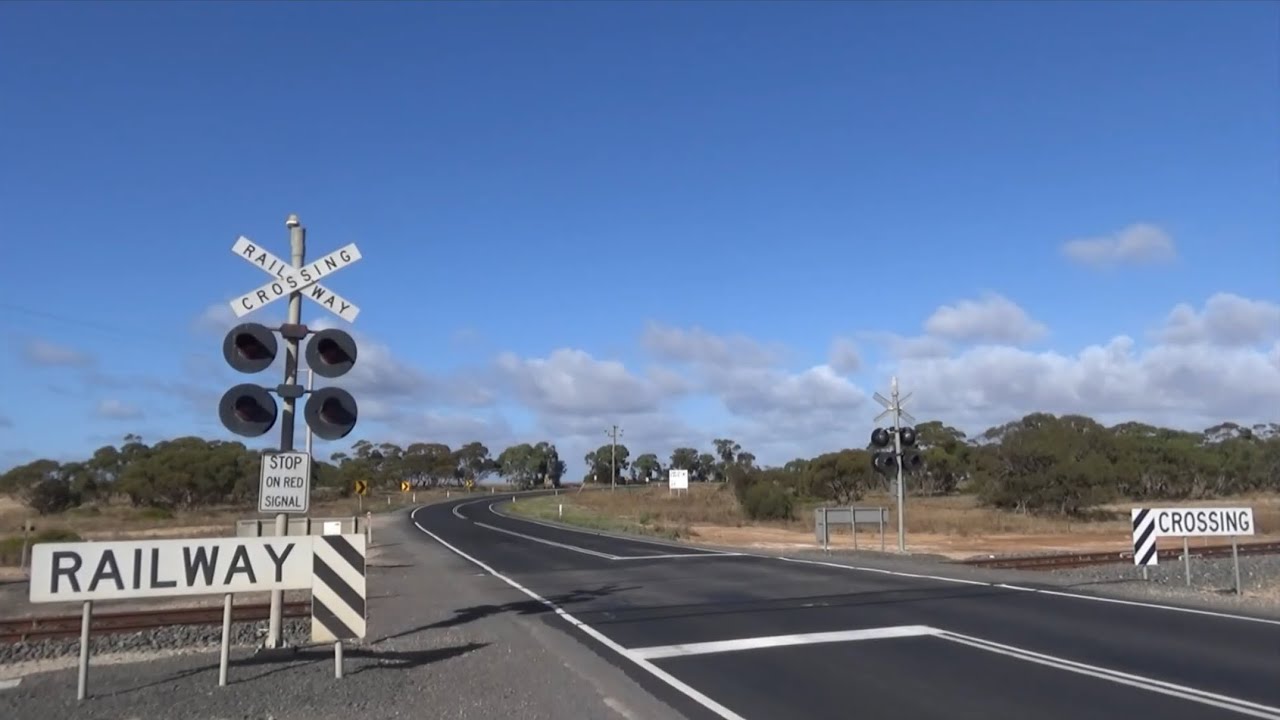Mallee Highway Level Crossing, Murrayville, Victoria, Australia