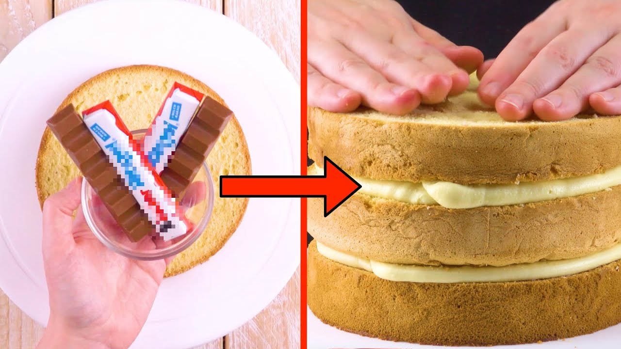 Faites fondre des Kinder Maxi et rajoutez une couche crémeuse