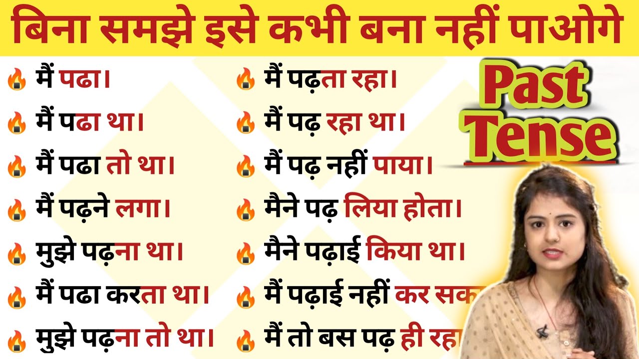 Past Tense वाले सारे Sentenses बनाना सीखो | Tenses