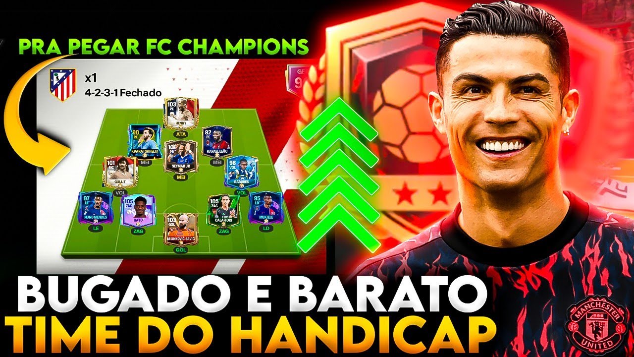 ESSE &Eacute; O TIME DO HANDICAP! TIME BUGADO E BARATO FC MOBILE 25 🔥😈