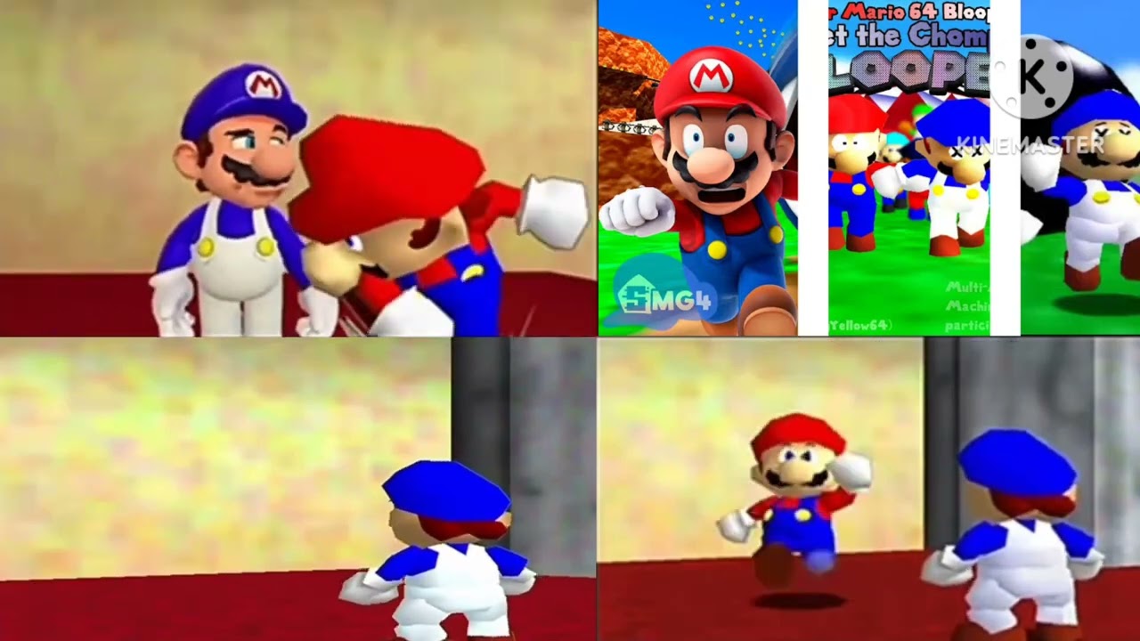 SMG4: Who let the chomp out? Comparison (Original, Rebloopered, & Remastered)