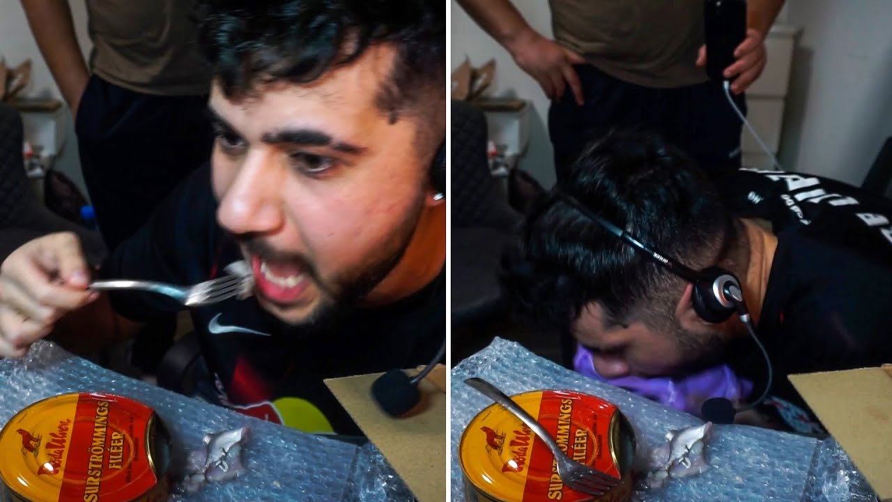 HamedLoco macht SURSTRÖMMING CHALLENGE