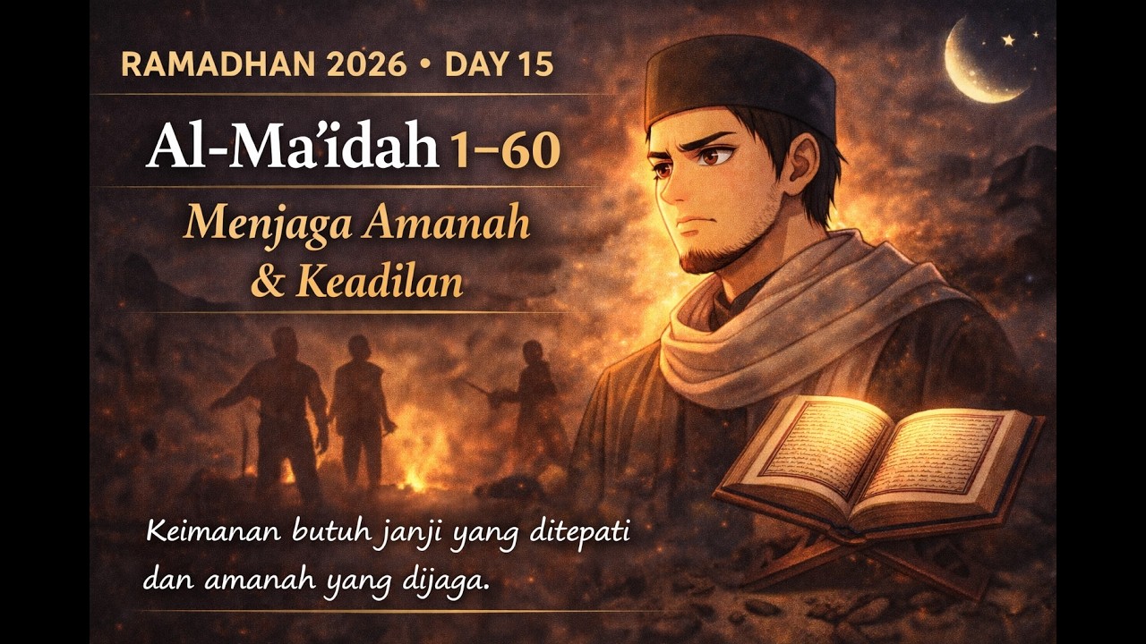Ramadhan 2026 – Day 15 | Al-Ma’idah 1–60 | Menjaga Amanah & Keadilan