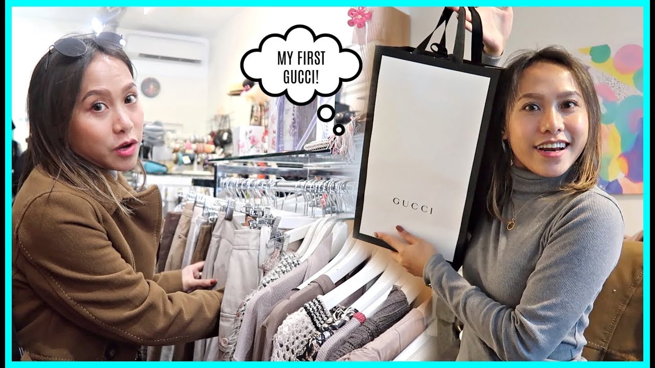 FROM UKAY UKAY TO LUXURY SHOPPING! MY FIRST GUCCI! ❤️ | rhazevlogs
