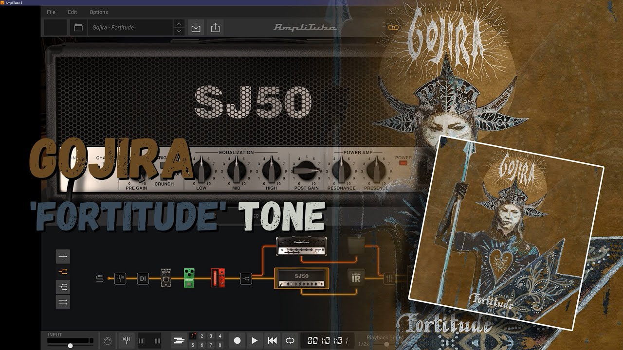Gojira FORTITUDE guitar tone - AmpliTube 5