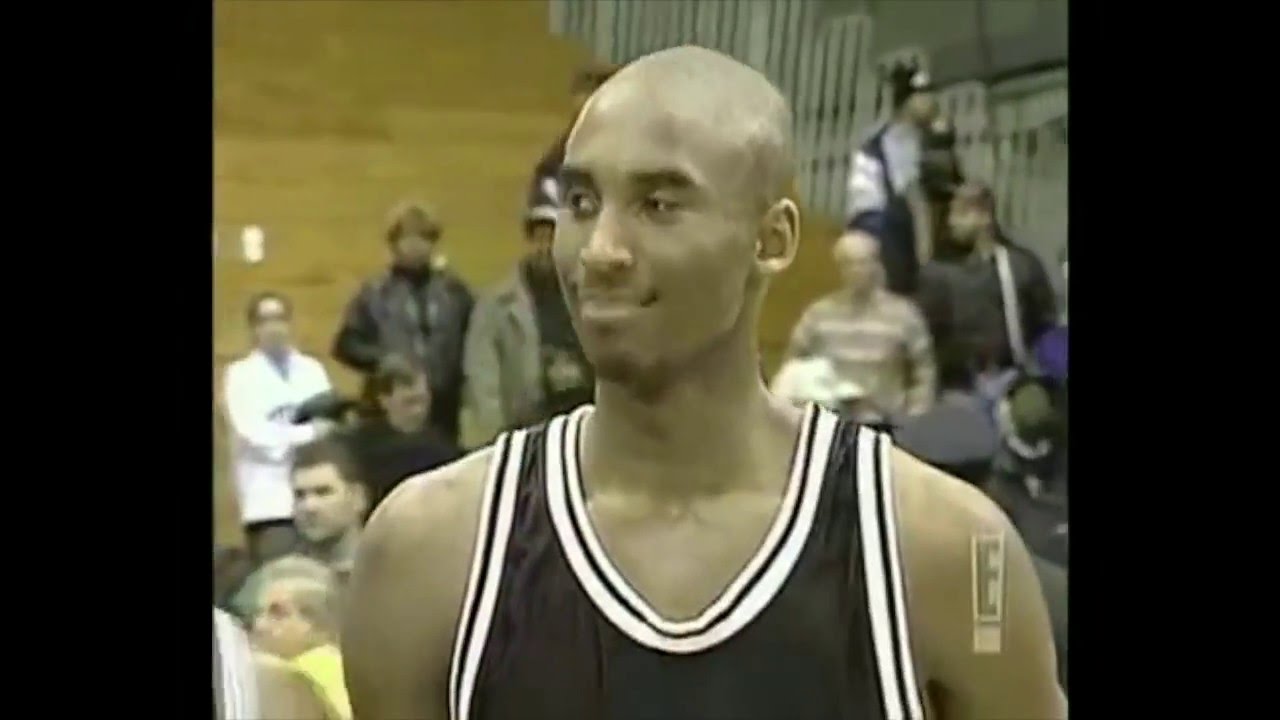 Kobe Bryant High School Highlights + Bryant Drafted By Hornets With 13th Pick In 1996!