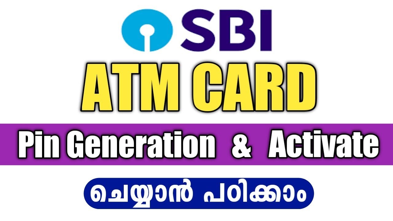 How To Active New SBI ATM Card & PIN Generation | Malayalam | @ALL4GOOD