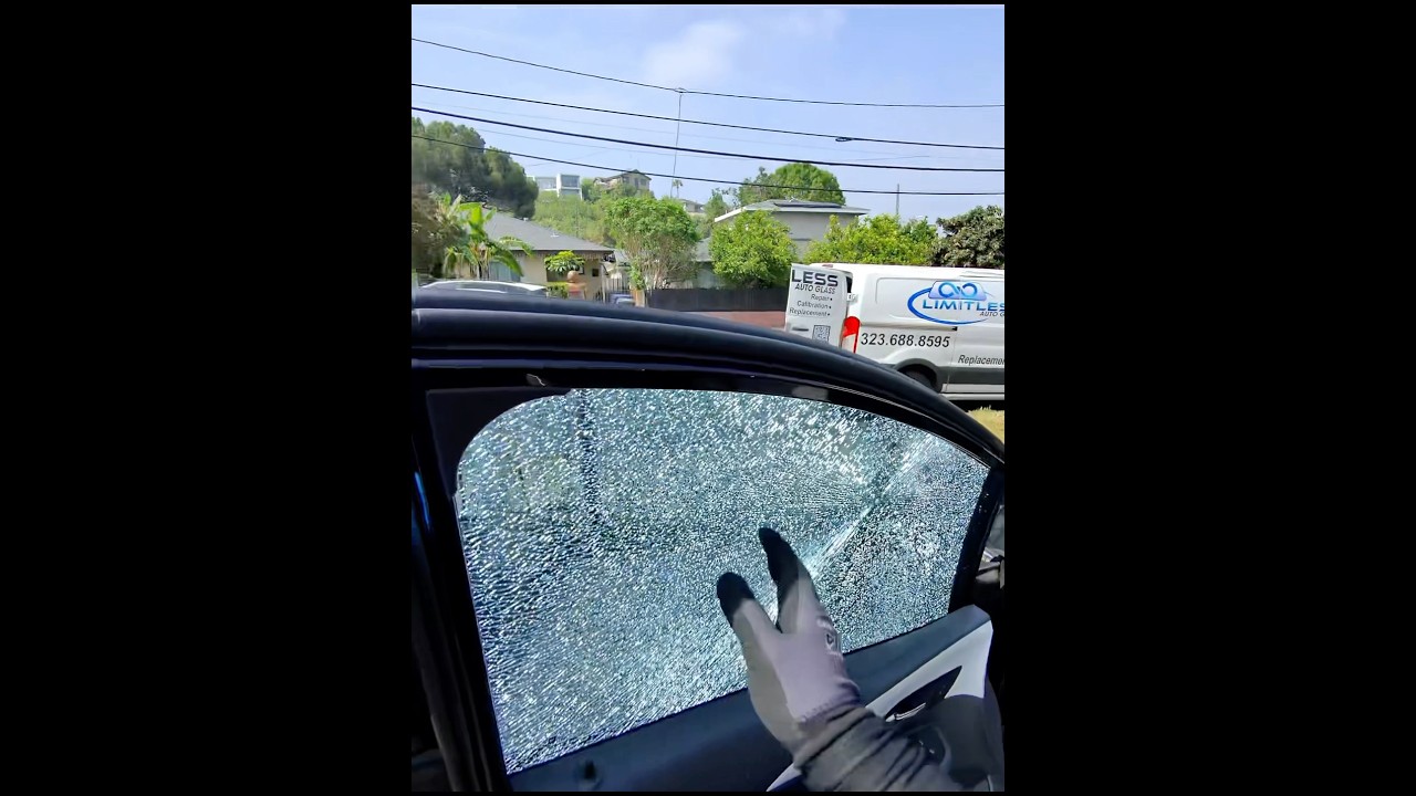 Door glass replacement #autoglass #fyp