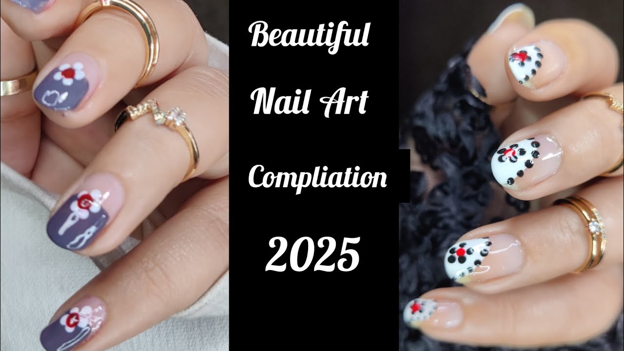 Nail Art Designs 2025 |Beautiful floral nail art compilation