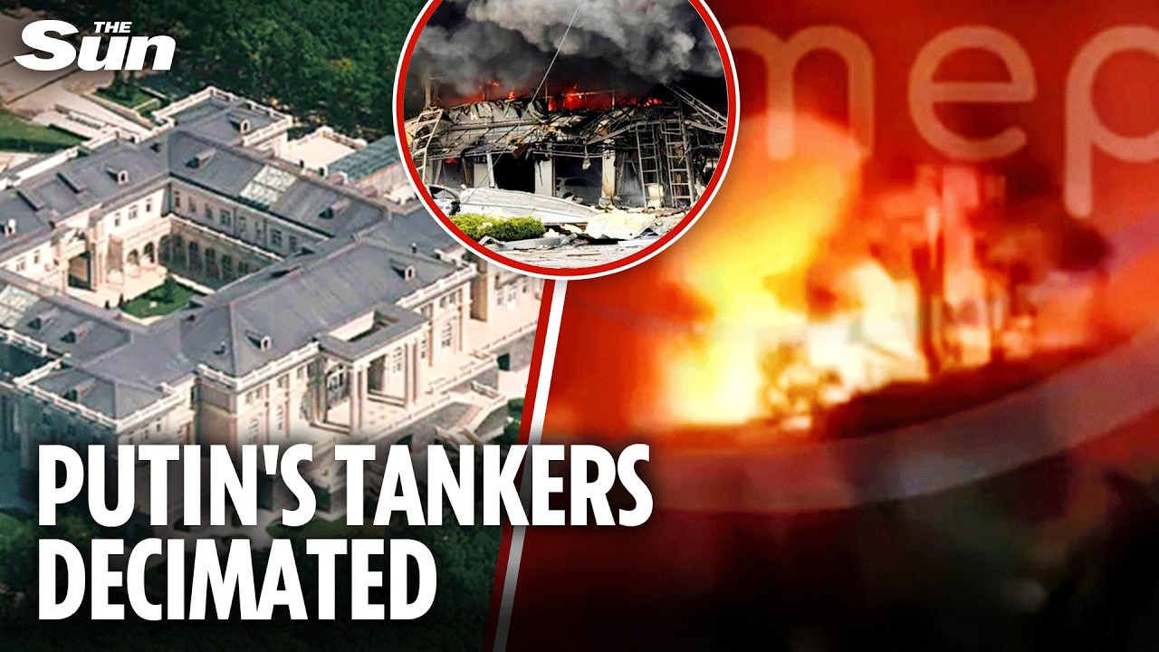 Ukraine's major drone assault leaves Russia's tanker in disarray near to Putin's &pound;1 billion palace