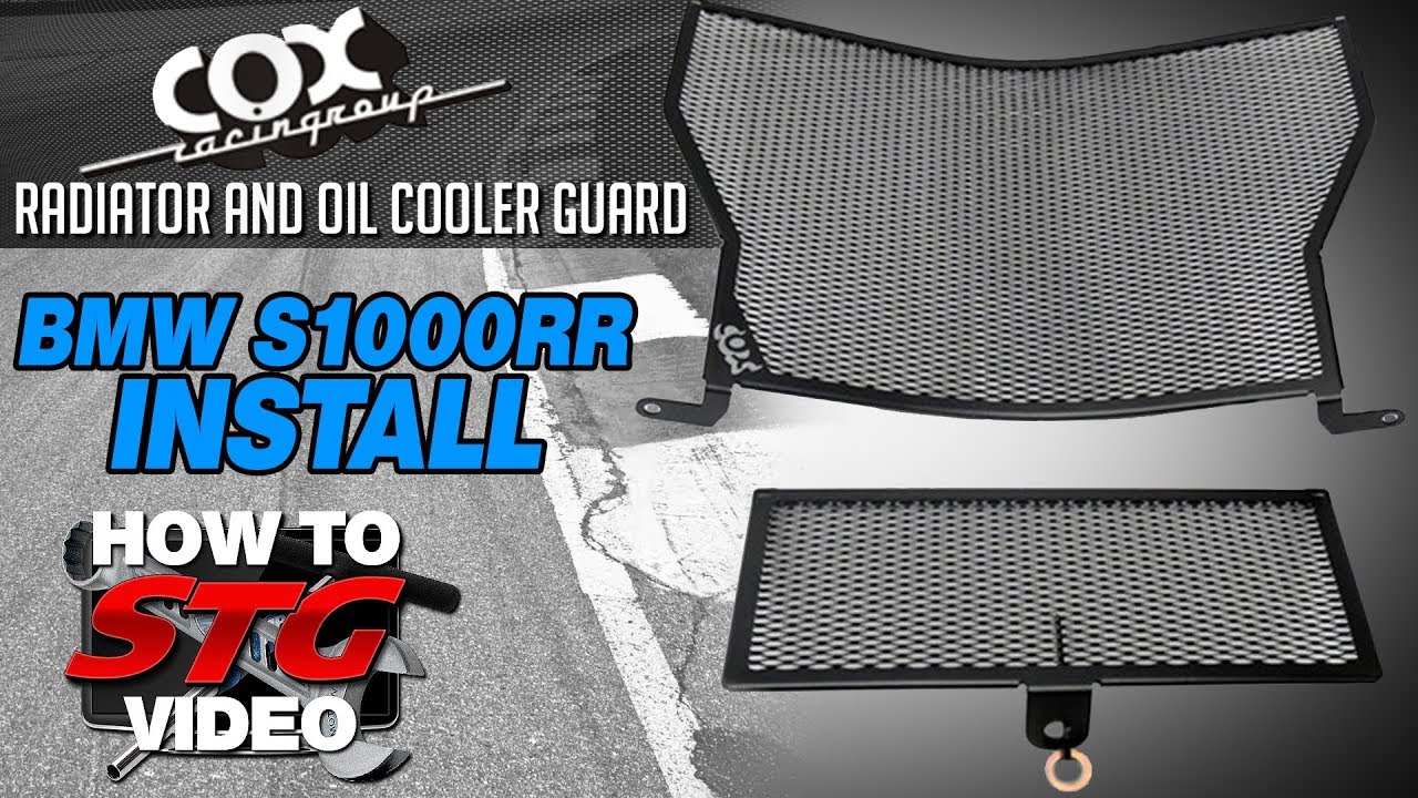2015-16 BMW S1000RR Cox Racing Radiator and Oil Cooler Guard Install | Sportbiketrackgear.com