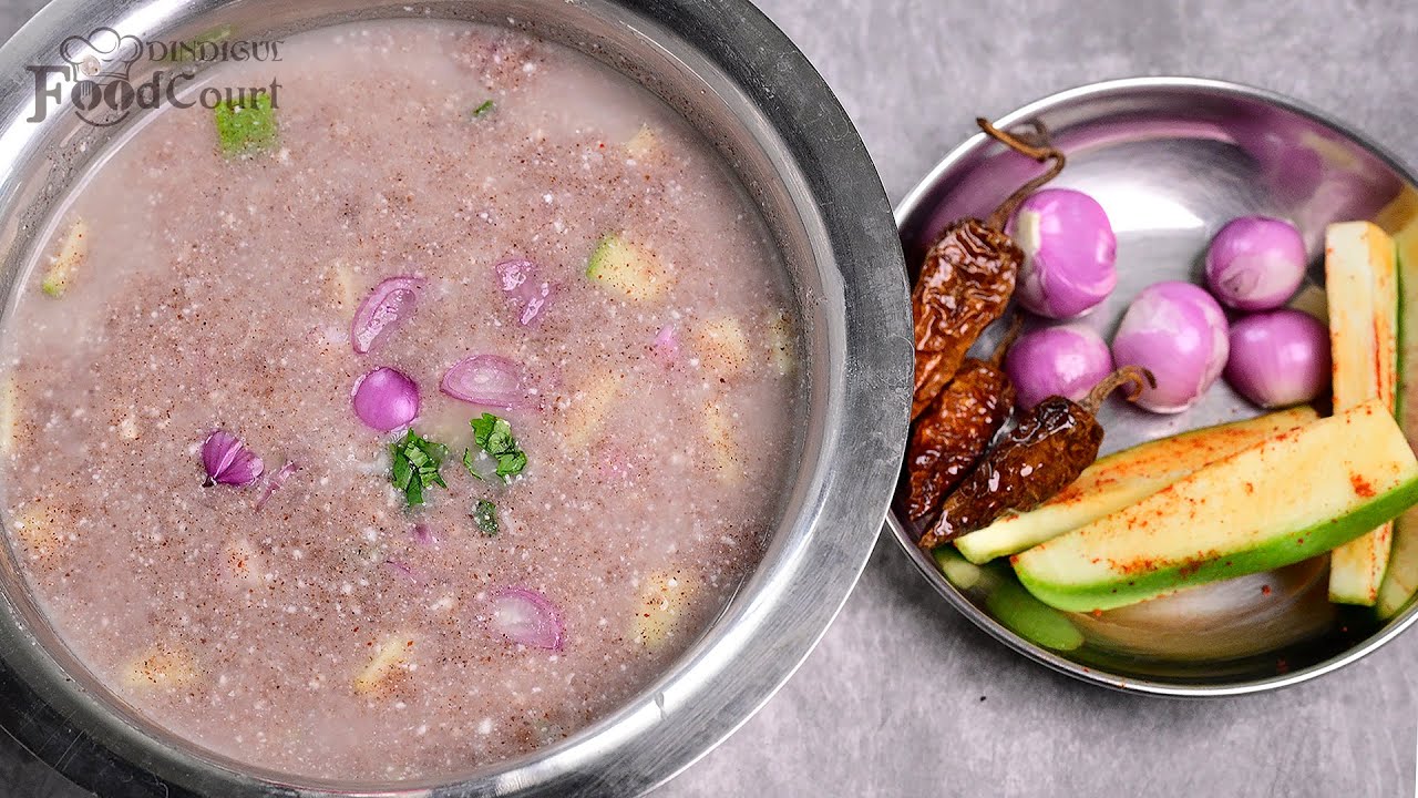 Ragi Koozh Recipe/ Summer Recipes/ Kelvaragu Koozh/ Finger Millet Porridge