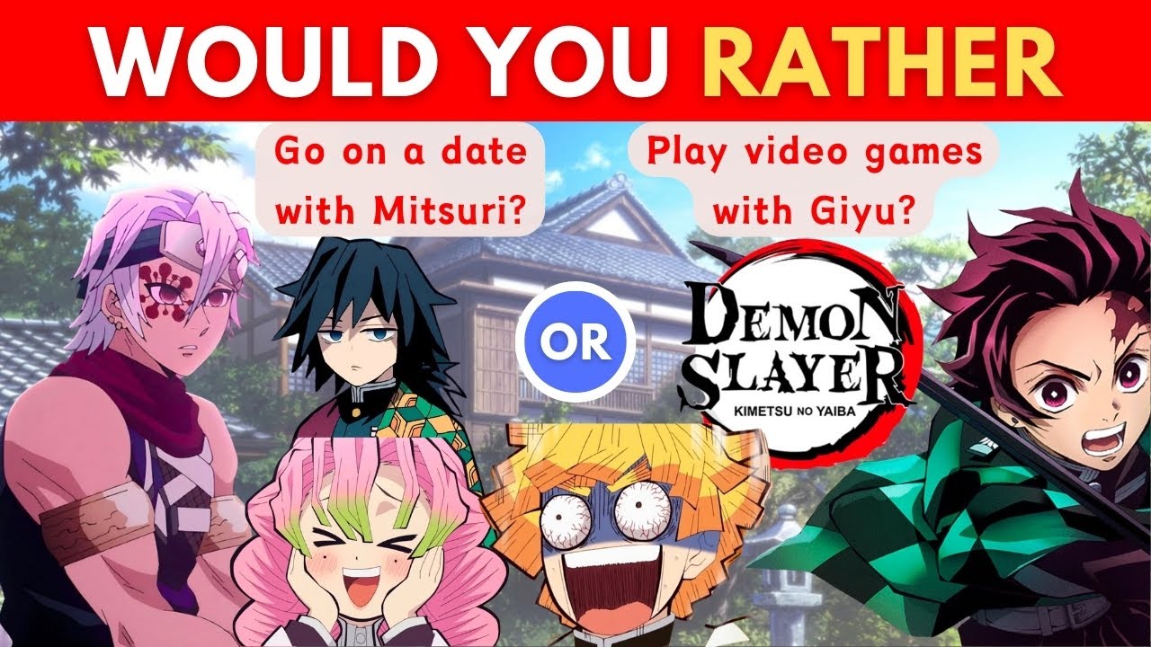 Would You Rather: DEMON SLAYER Edition 👘🏯 Fun Anime Quiz PART 2