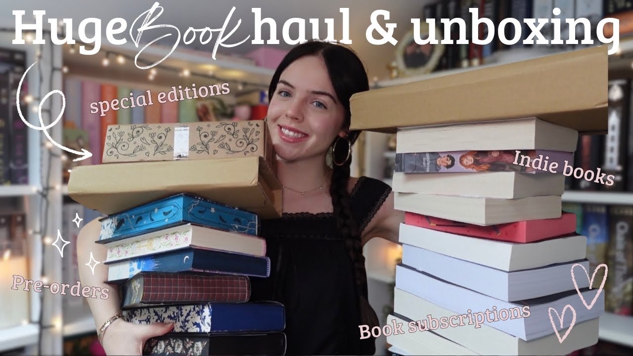 Huge book haul & unboxing 📖🎀 pre-orders, special editions, indie books and more 