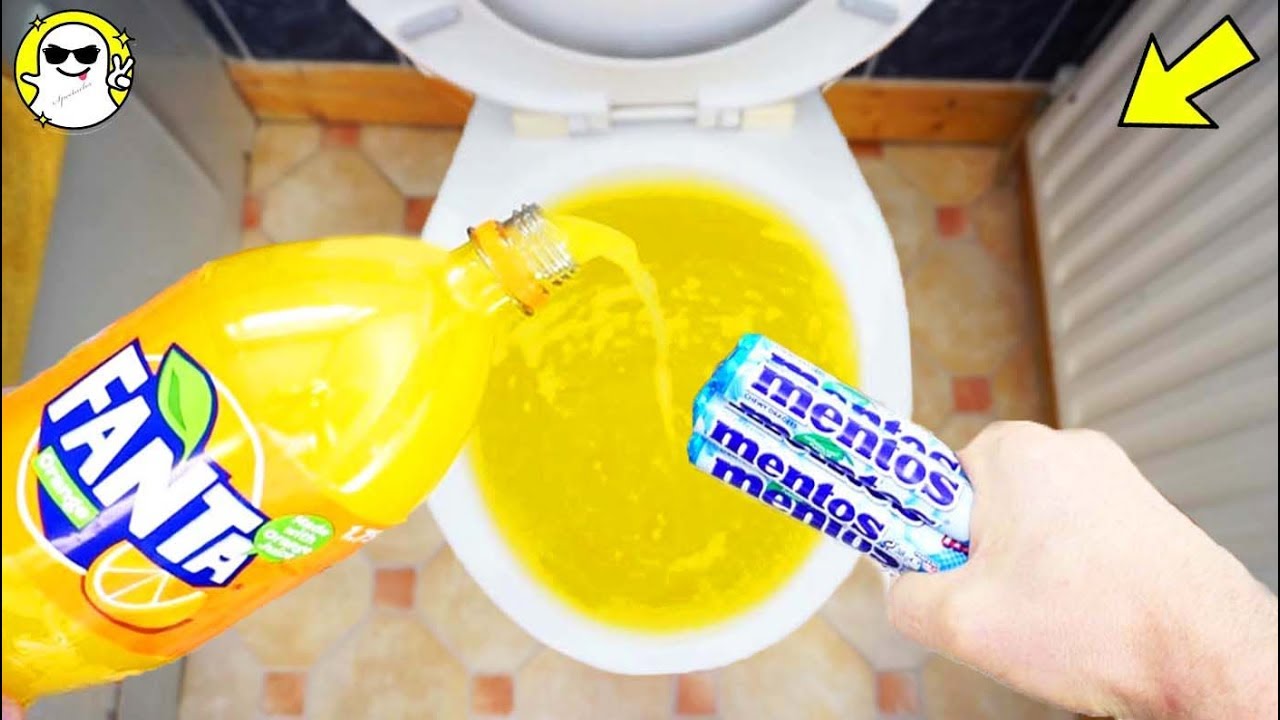 Will it Flush? Lots Of Mentos In Fanta Experiment