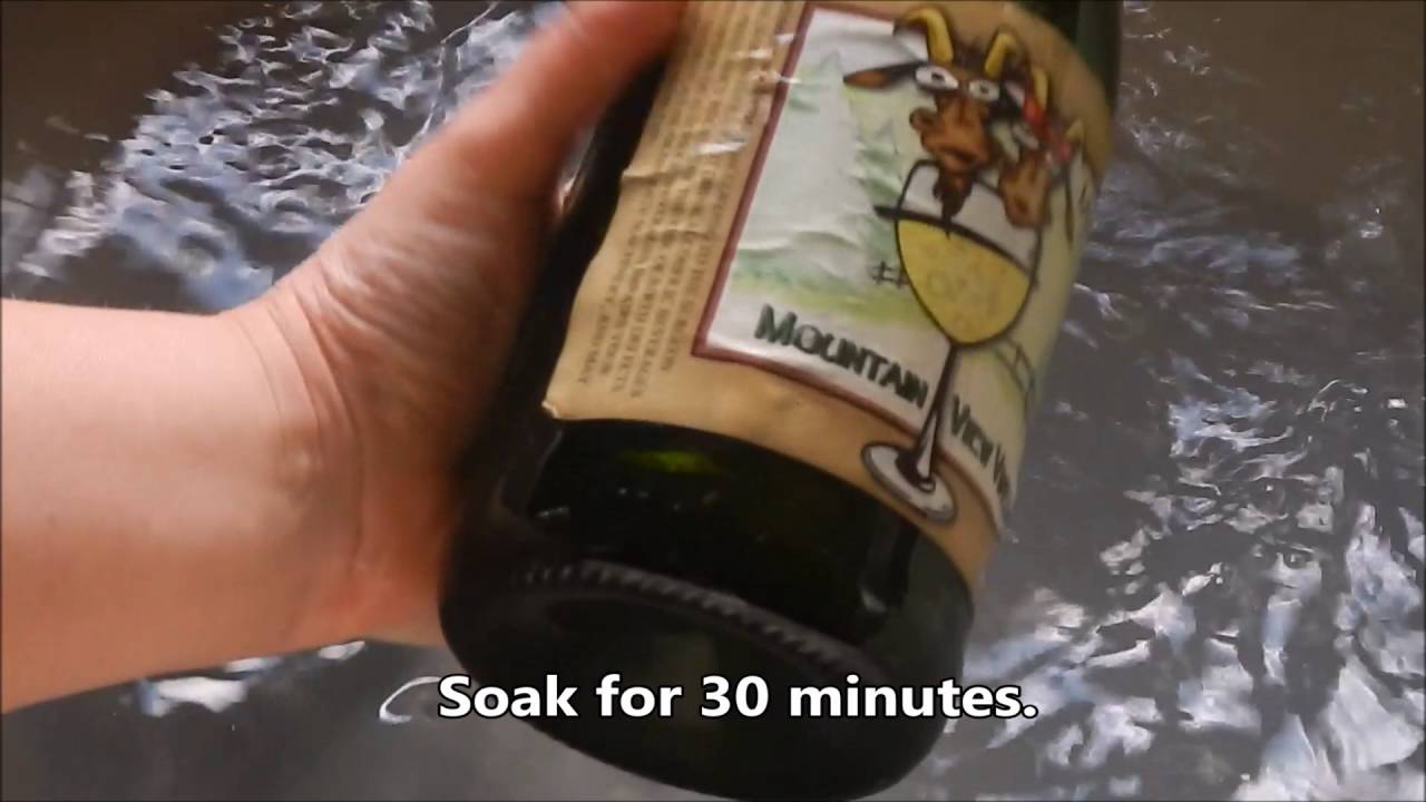 How to Remove Wine Bottle Labels