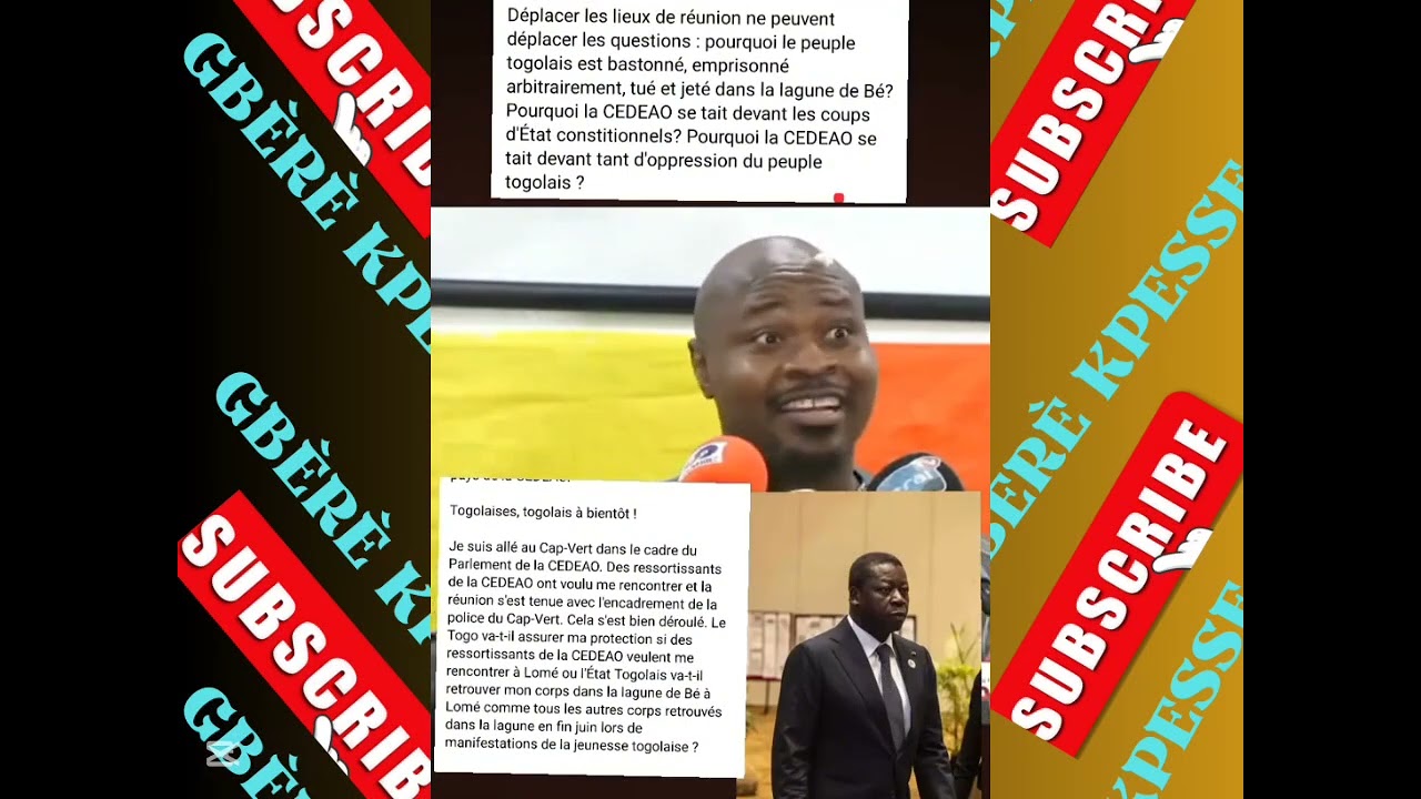 🇹🇬 L'HEURE EST GRAVE : MR GUY MARUS SANYA D&Eacute;NONCE TOUT SUR FAURE GNASSINGBE🇹🇬