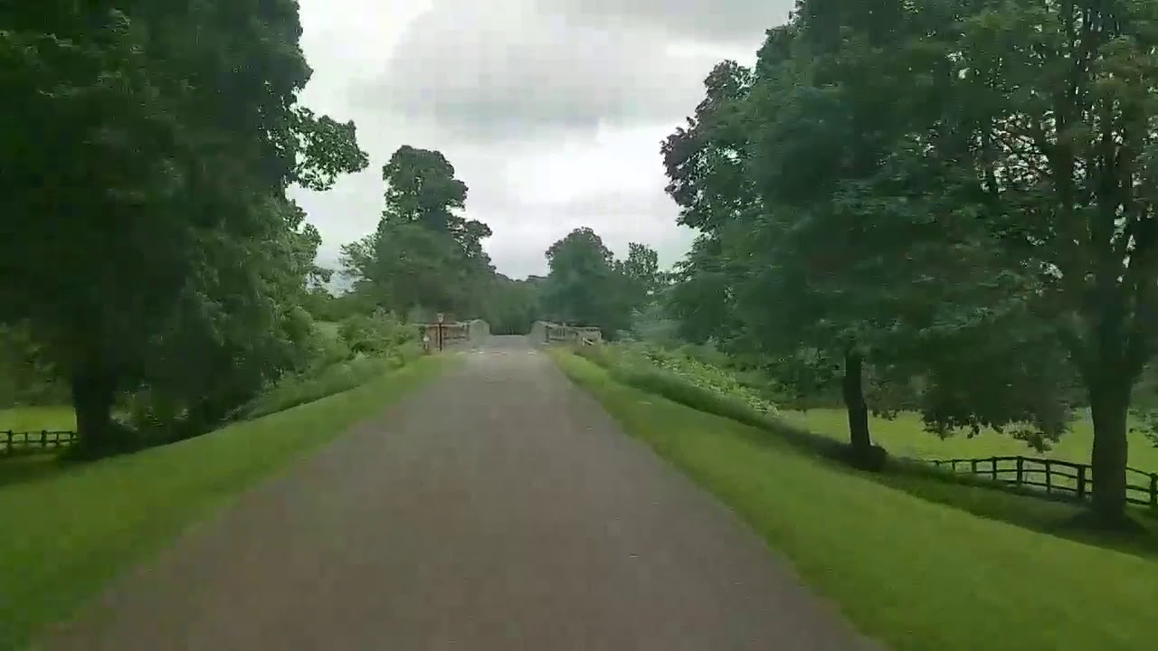 The driveway at Stoneleigh Abbey as driven by toastmaster James Hasler