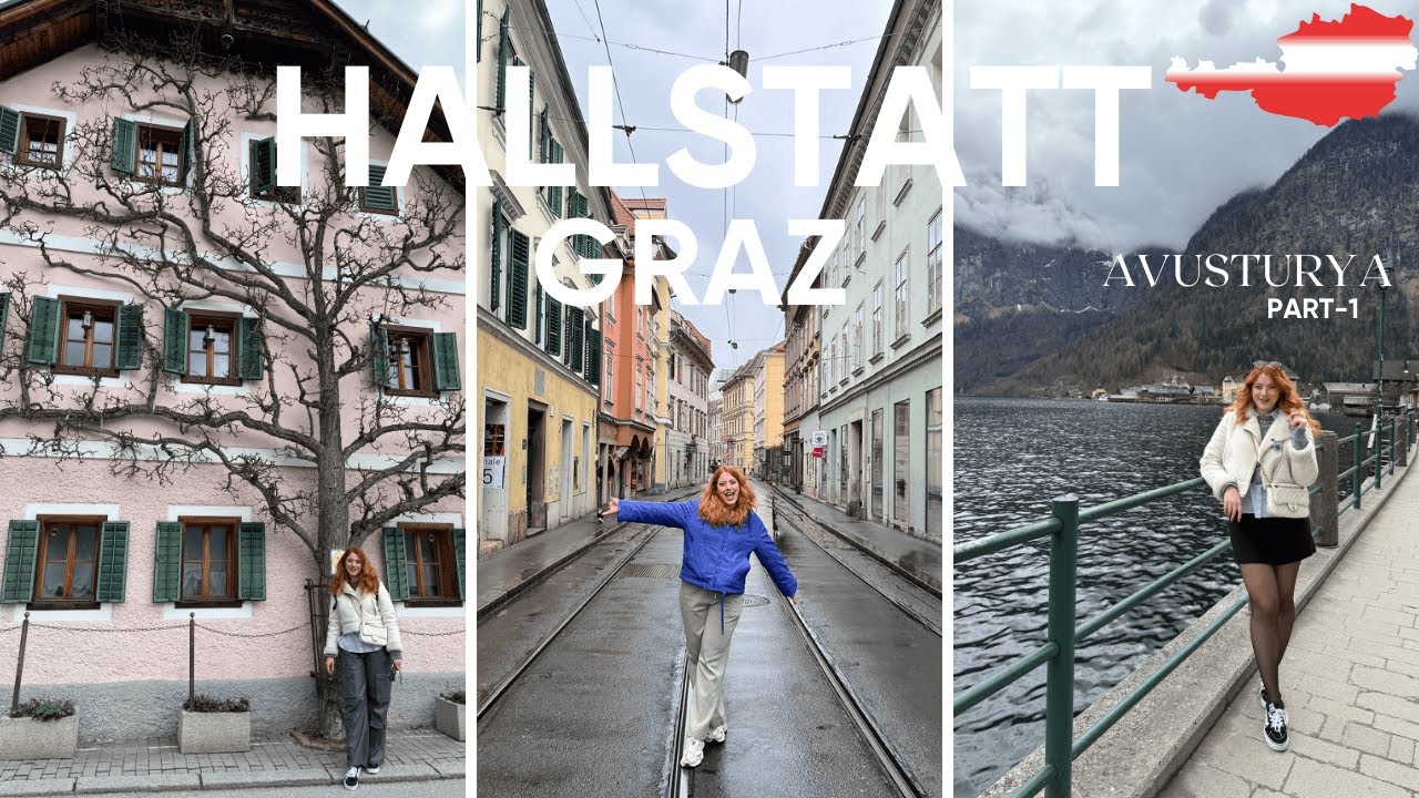 HALLSTATT'da göl evinde kaldık! 7000 yıllık tuz madenine çıktık + GRAZ Kısa şehir turu dahil PART-1
