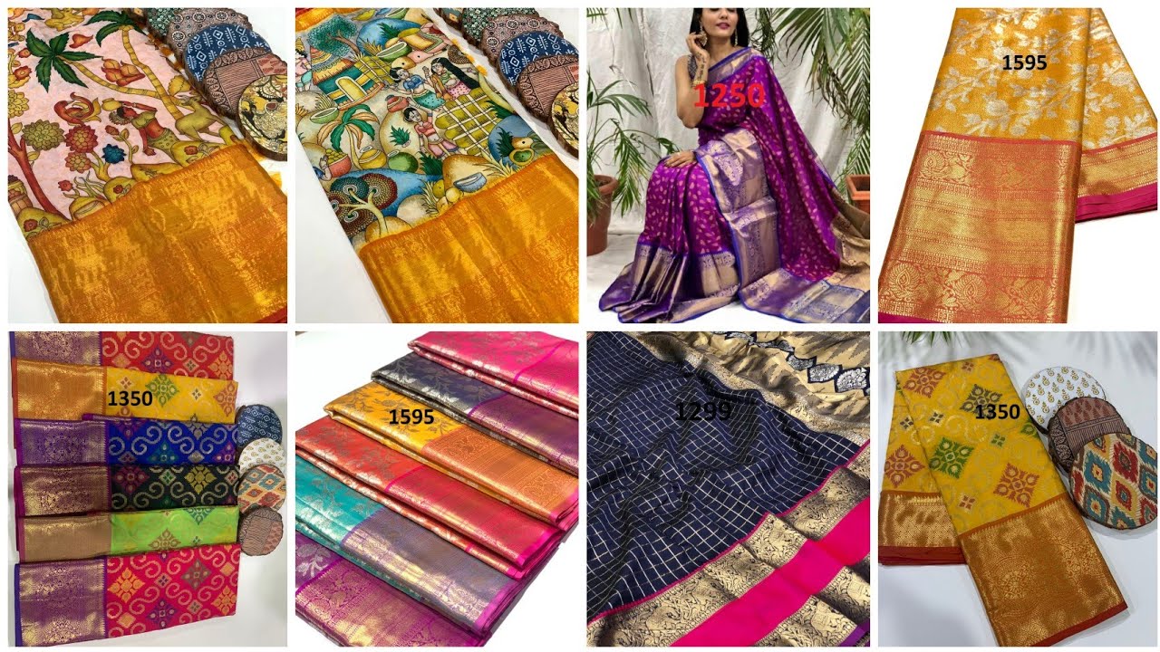 😍Single item courier available|Resellers welcome|Kanchipuram sarees,Half sarees@best prices|vastra
