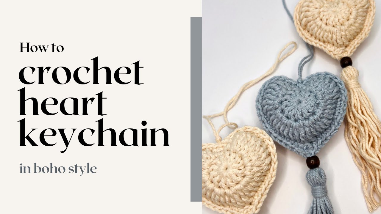 How to Crochet a Boho Style Heart 🤍  | Jolly Lizard&rsquo;s Crochet Patterns
