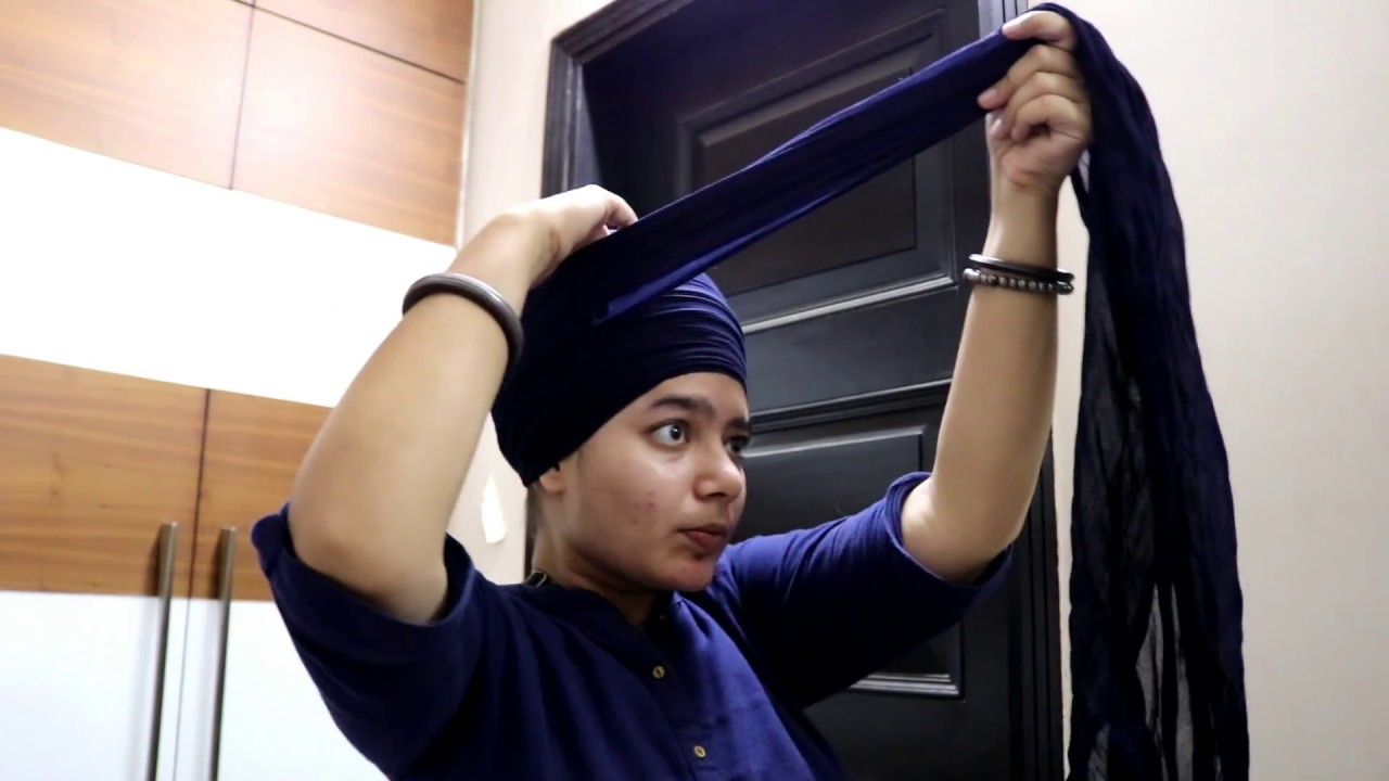 How To Tie A Simple Dumala For Gursikh Girls