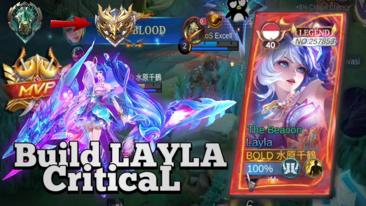 Build Hero LAYLA damage critical auto bantai-bantai [MOBILE LEGENDS]