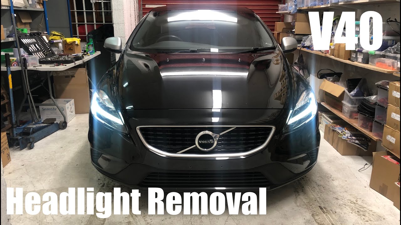 Снятие фар Volvo V40 2012-2019 — как снять фары своими руками