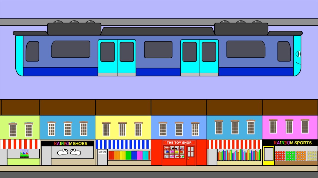 The Upside Down Train | TRAIN SONG FOR KIDS | @rainbowrabbitsongs | #rainbowrabbitsongs