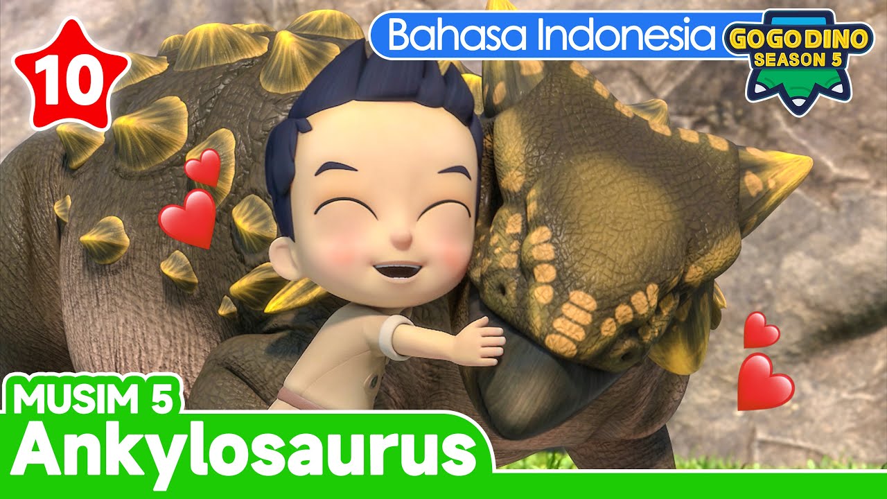 🌟Terbaru🦖 GOGODINO Musim 5 EP10 Ankylosaurus - Dinosaur Berperisai | Dinosaurus Kartun | Animasi