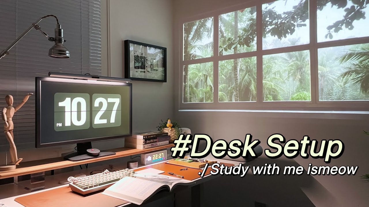 Desk setup 2022｜学习桌面自带“私人影院”｜桌面改造｜居家桌面改造
