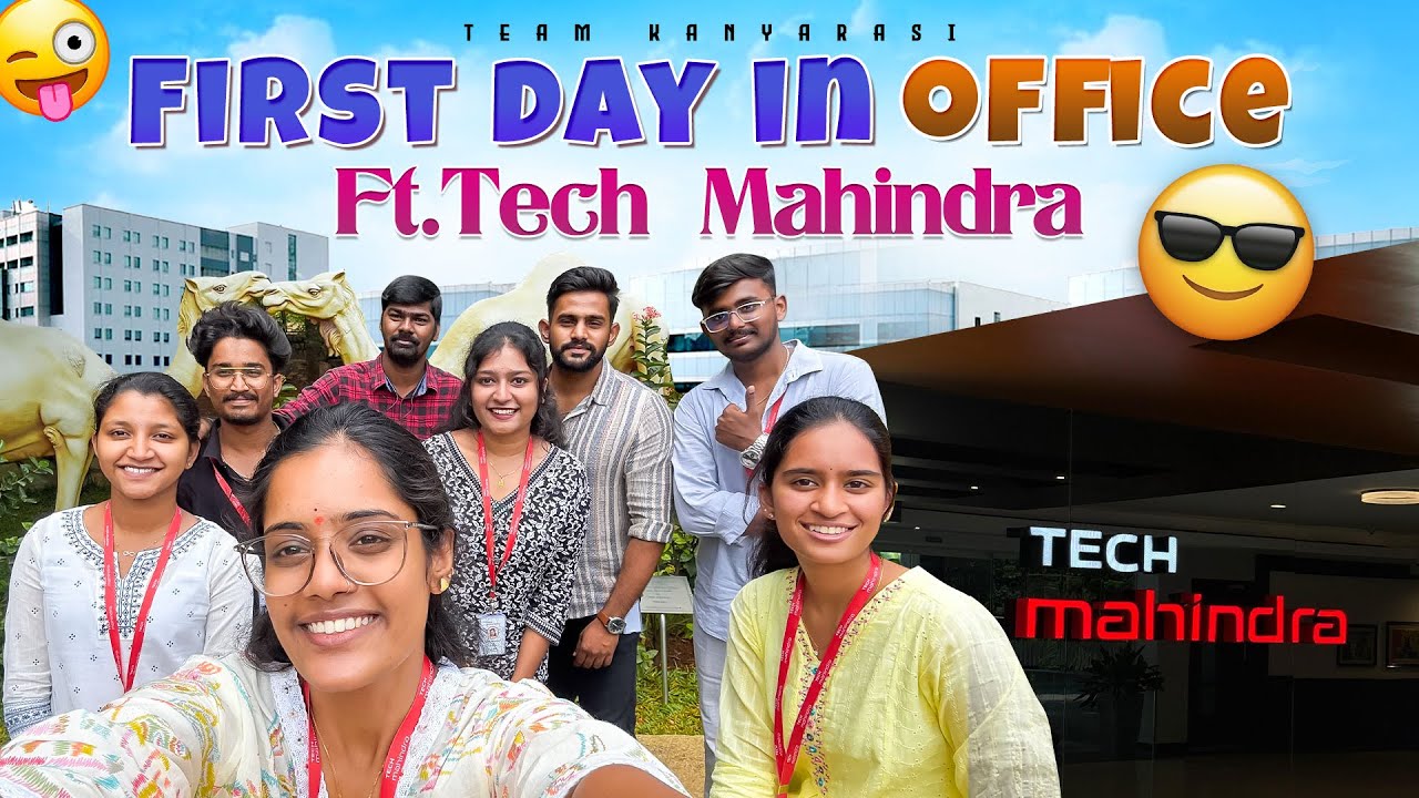 First Day In Office 🏢⚡️🥳 || Tech Mahindra || Hyderabad|| #viralvideo #teluguvlogs#explorepage