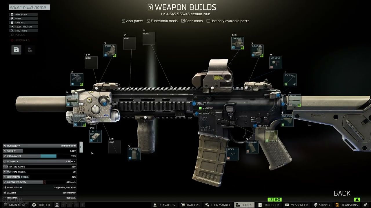Gunsmith Master Part 1 | HK416A5 &ndash; Mechanic Quest | Escape From Tarkov 1.1