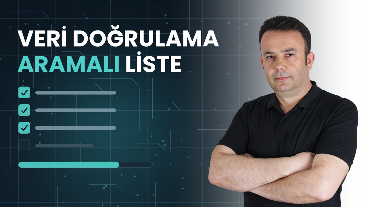 Excel Veri doğrulama'da sadece yazılan değerleri getirmek [Canlı Yayın]