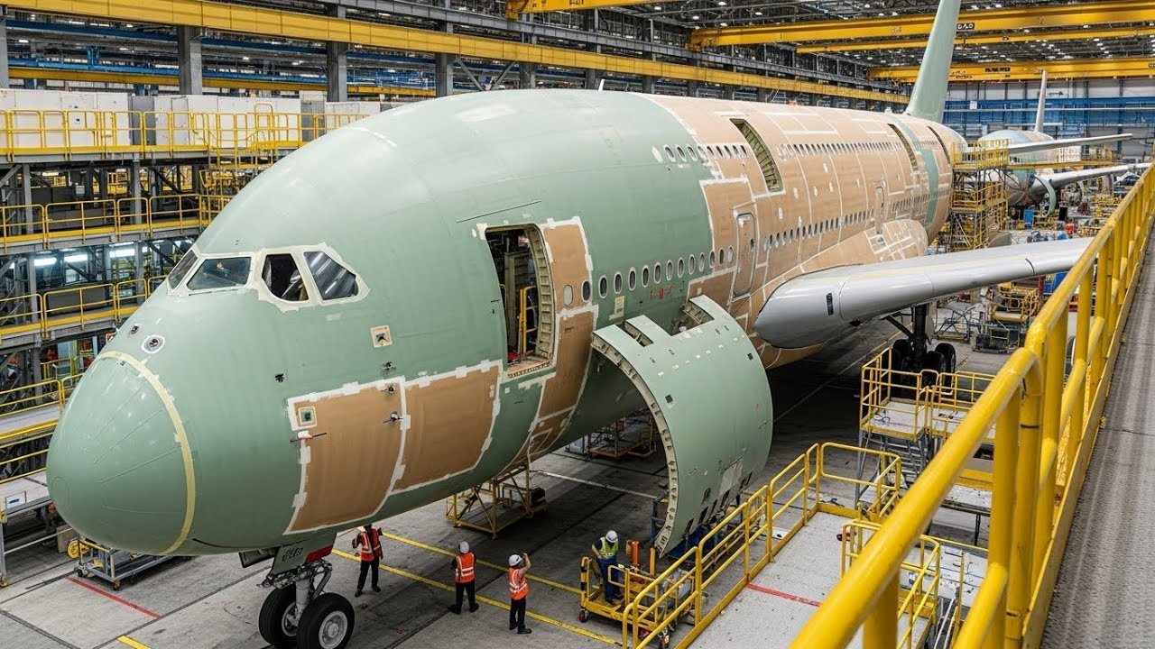 How Airbus Assembles A350 XWB Aircraft | Inside the French Final Assembly Line (Full Process)
