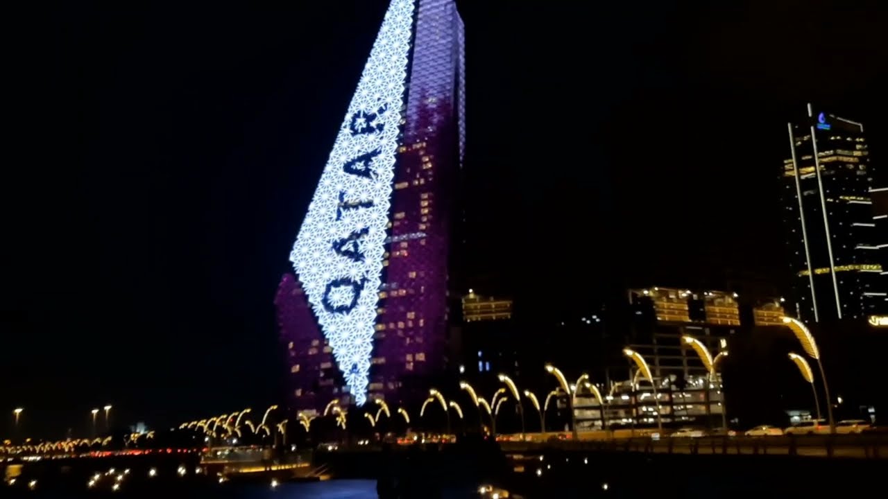 Beautiful Qatar - Night View  |அழகிய கத்தார் Amazing Buildings #qatar #qatarlife #qatarliving