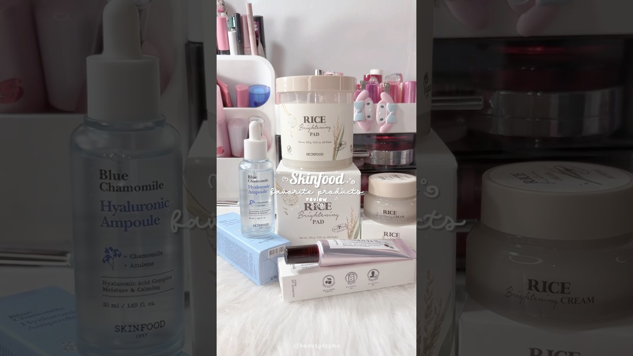 loveee these products from @eskinfood 🍚💧 #kbeauty #koreanskincare #skinfood #skincare #rice