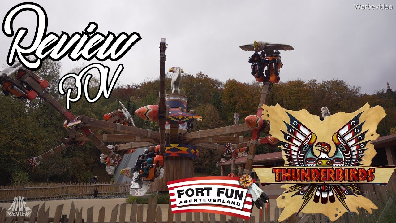 Fort Fun Neuheit: THUNDERBIRDS - Review / POV - Zamperla - Air Race