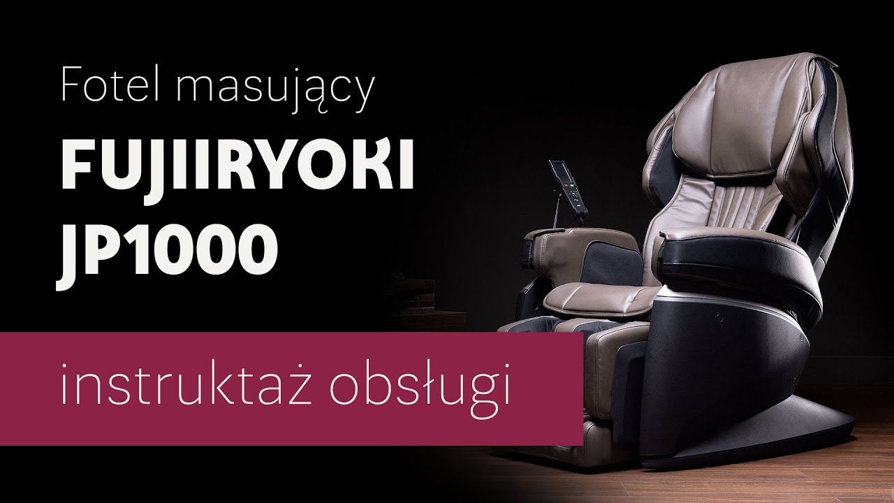 Fotel masujący Fujiiryoki JP1000 - instruktaż obsługi