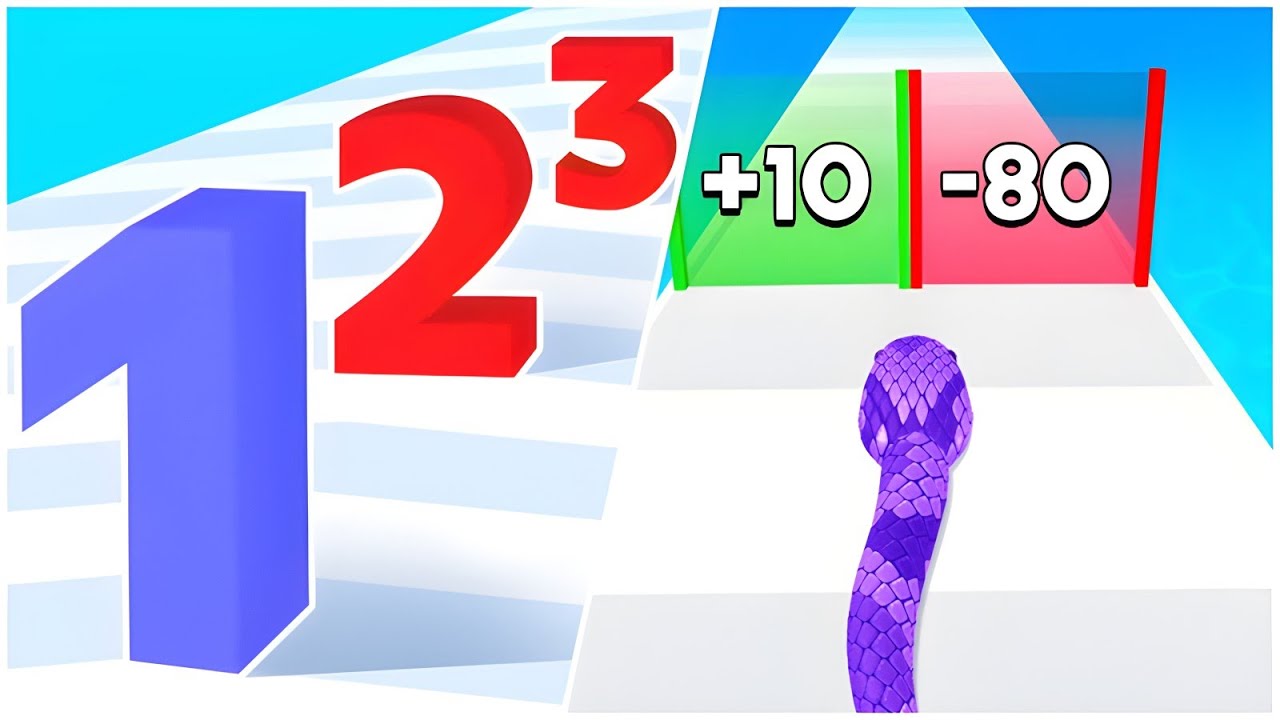 Number Master / Snake Run Race - All Max Mobile Gameplay 