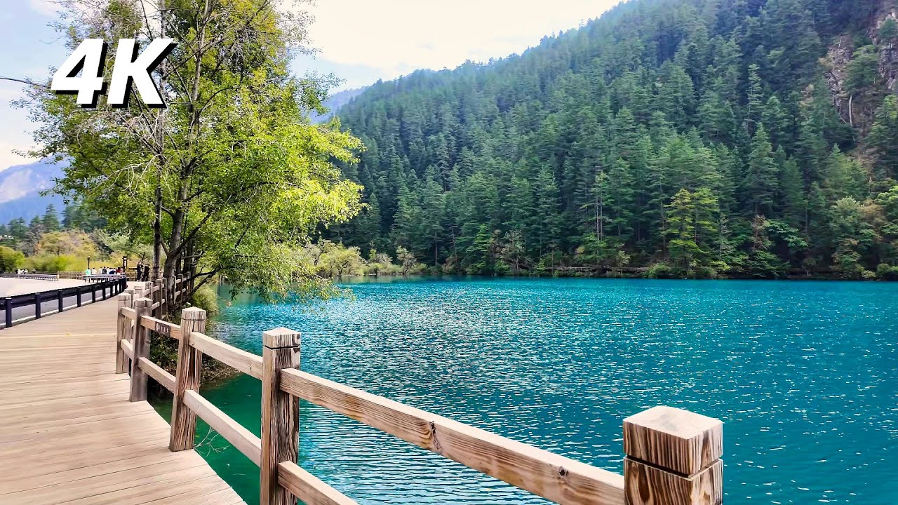 Walking Tour of the Most Beautiful Place in China, Jiuzhaigou Valley in Sichuan