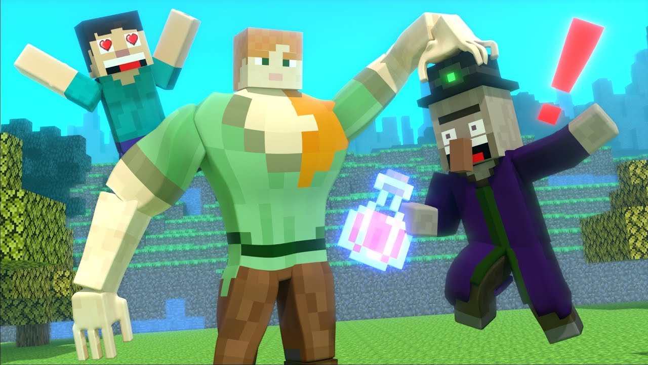 Witch Love Story - Minecraft Animation Life of Alex and Steve